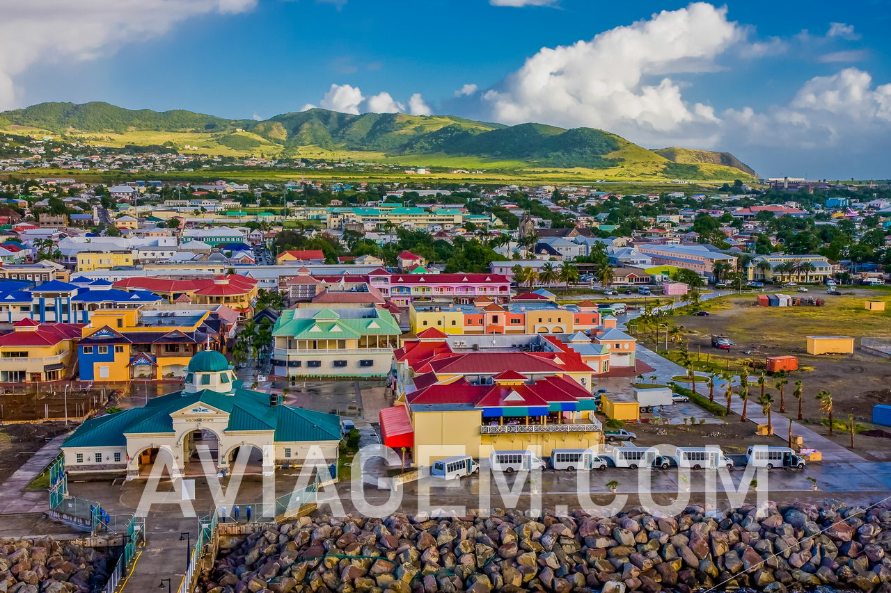 Basseterre, capital city of Saint Kitts and Nevis