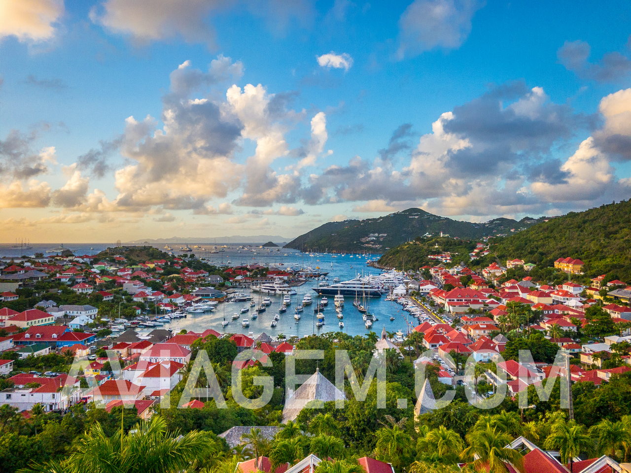 Gustavia, capital city of Saint Barthelemy