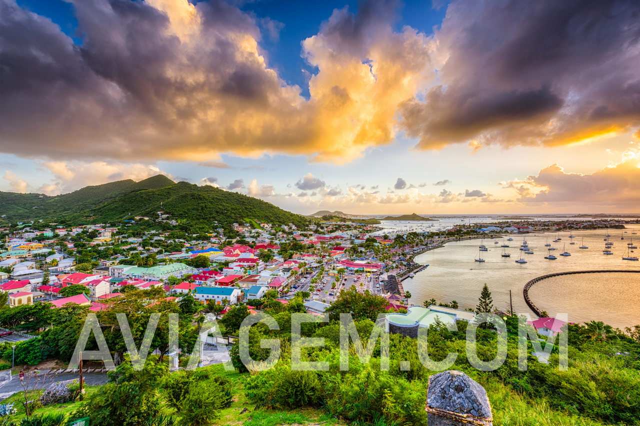 Marigot, capital city of Saint Martin