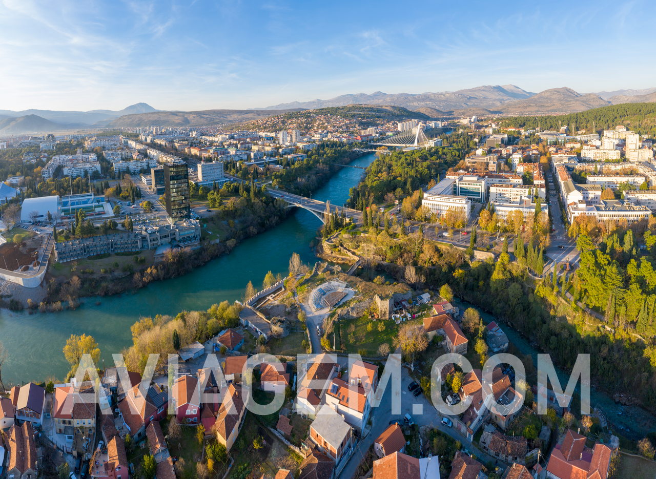 Podgorica, capital city of Montenegro