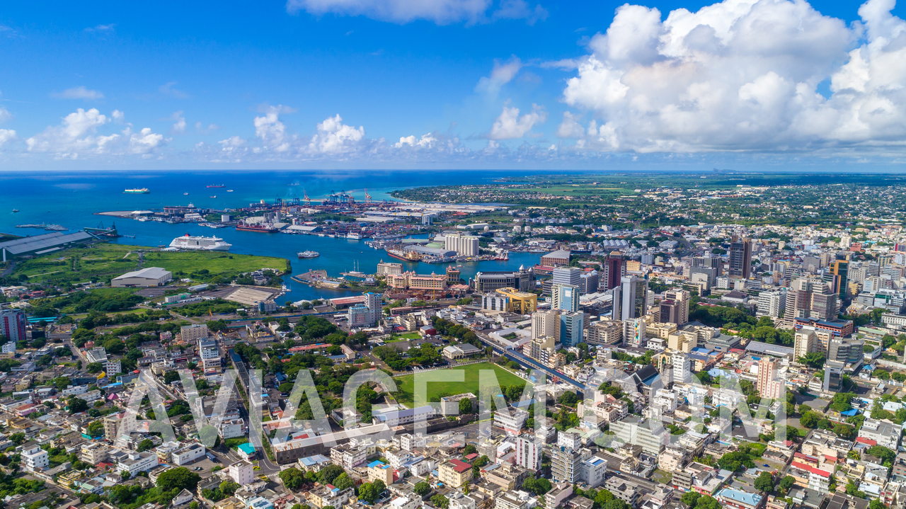 Port Louis, capital city of Mauritius
