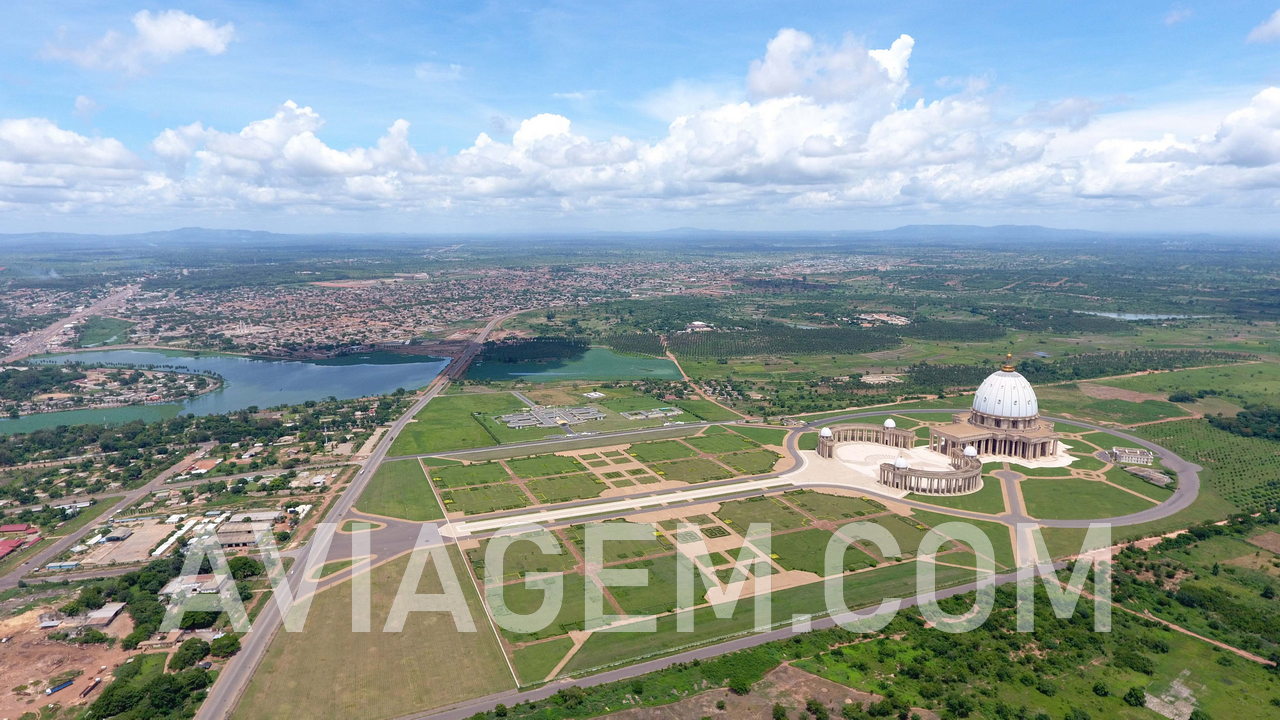 Yamoussoukro, capital city of Ivory Coast (Cote d'Ivoire)