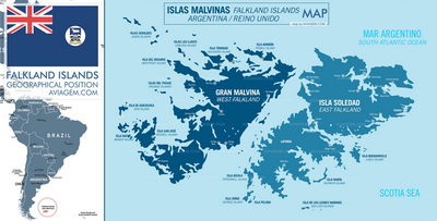 Falkland Islands map