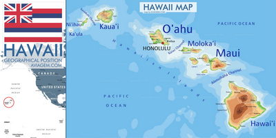 Hawaii (United States) map