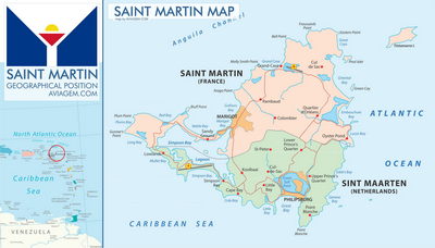Saint Martin map