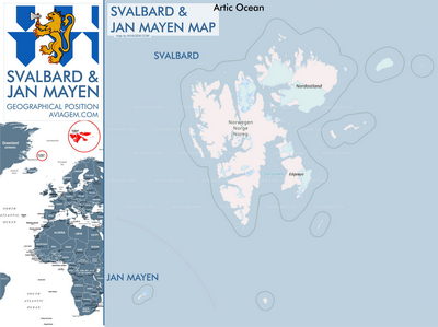 Svalbard and Jan Mayen map