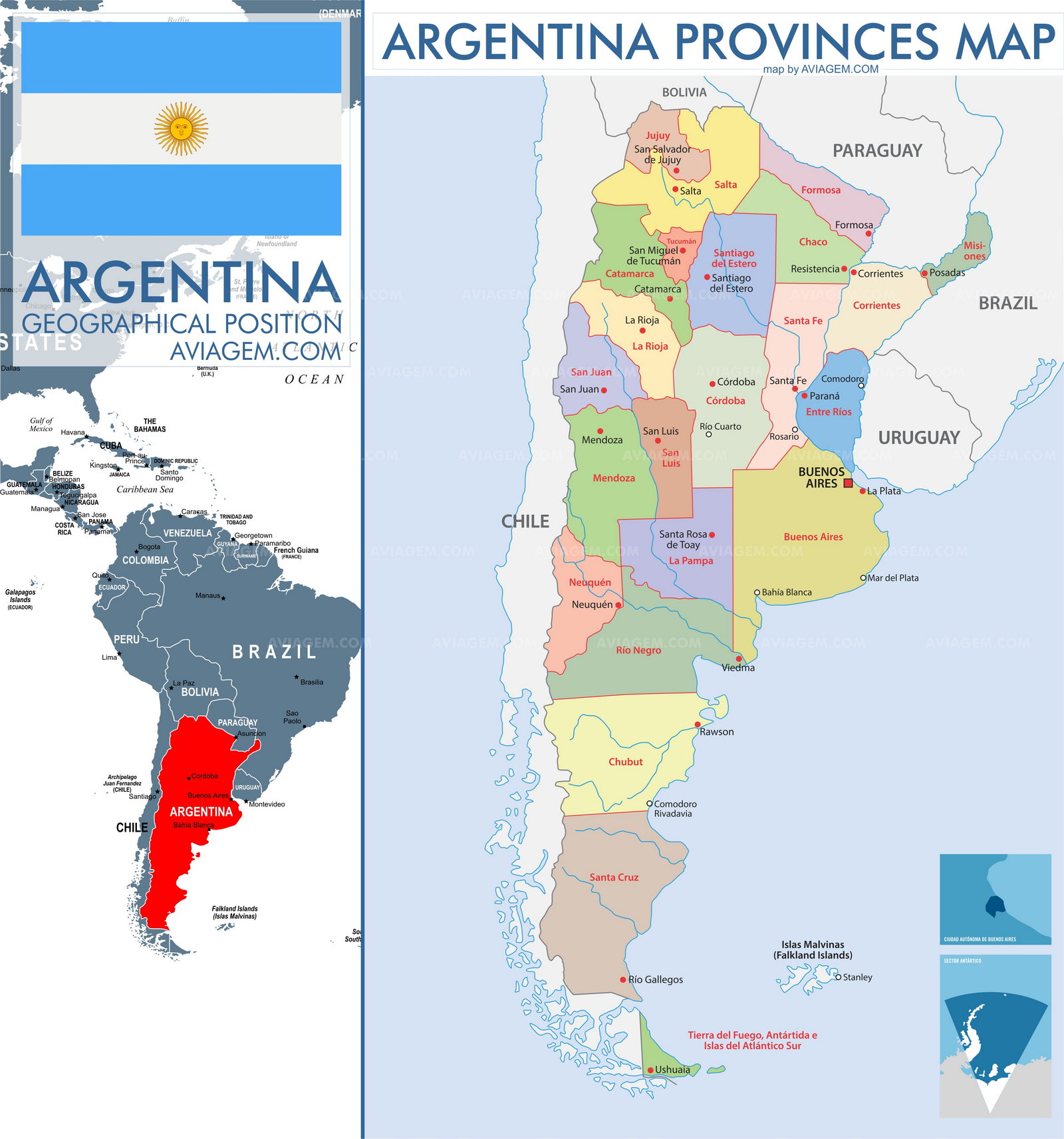 Argentina map