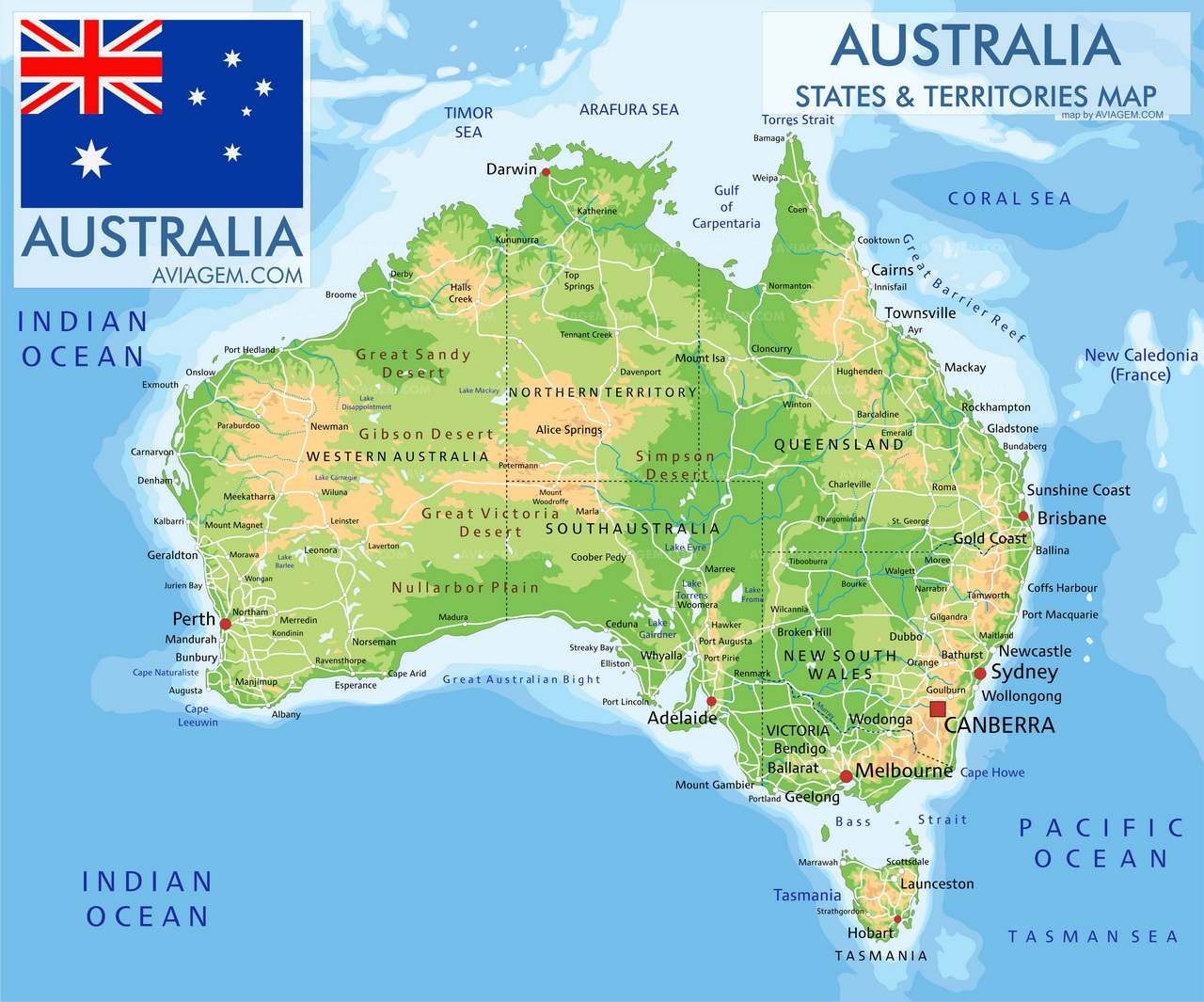 Australia map