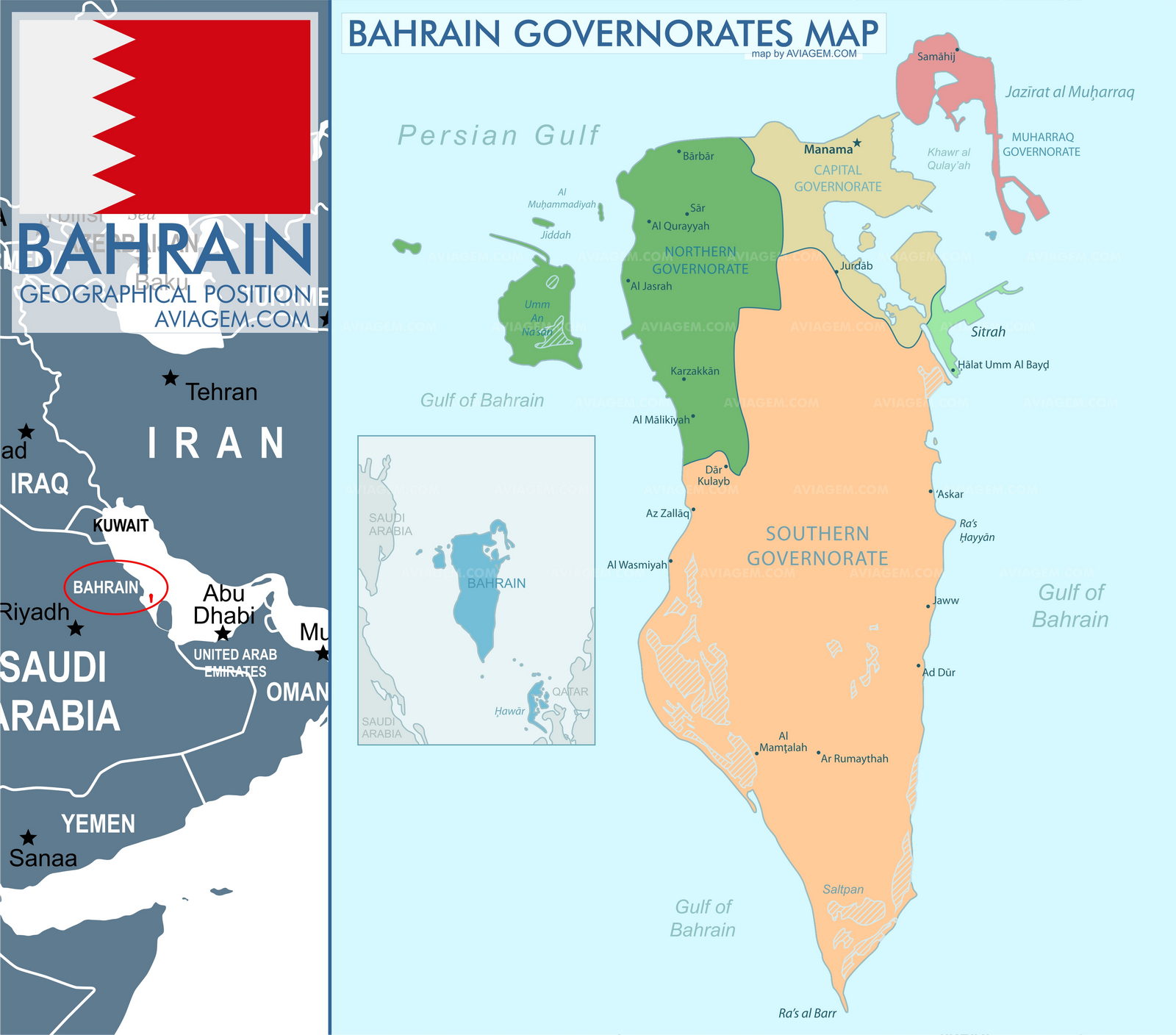 Bahrain map