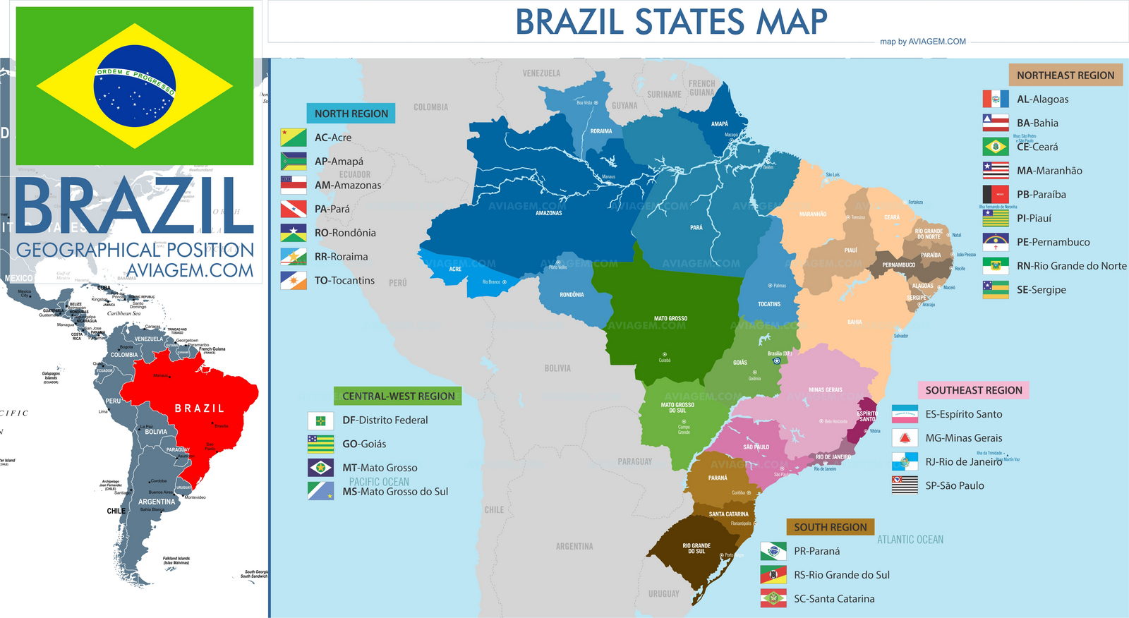 Brazil map