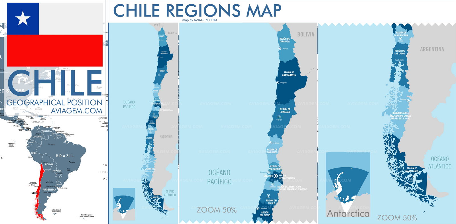 Chile map