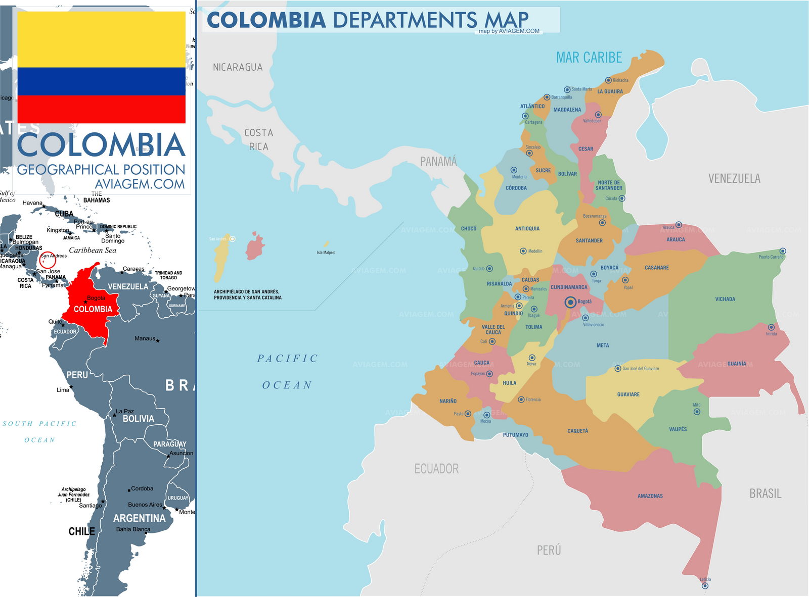 Colombia map