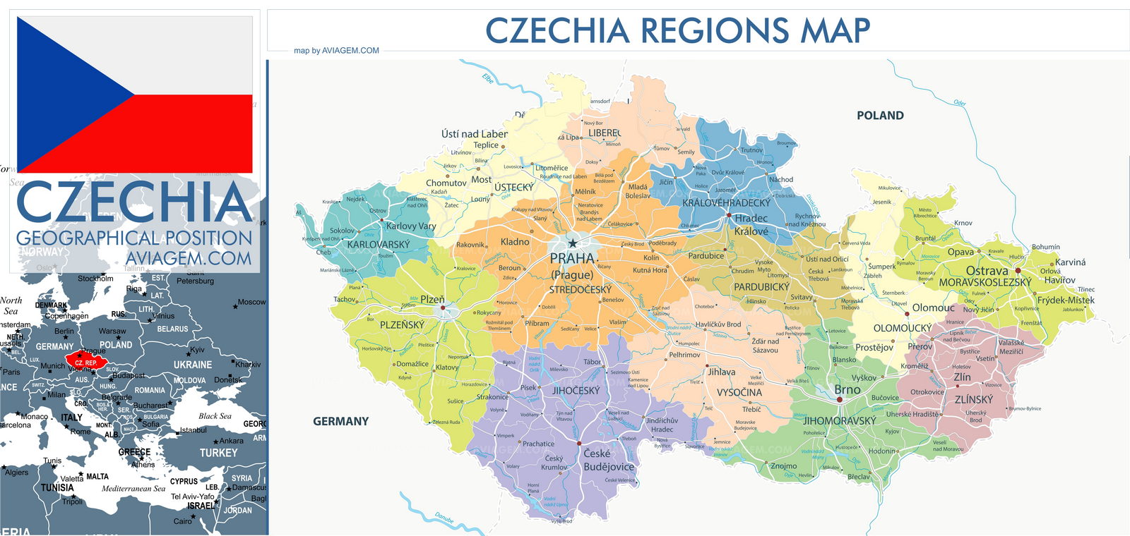 Czechia map