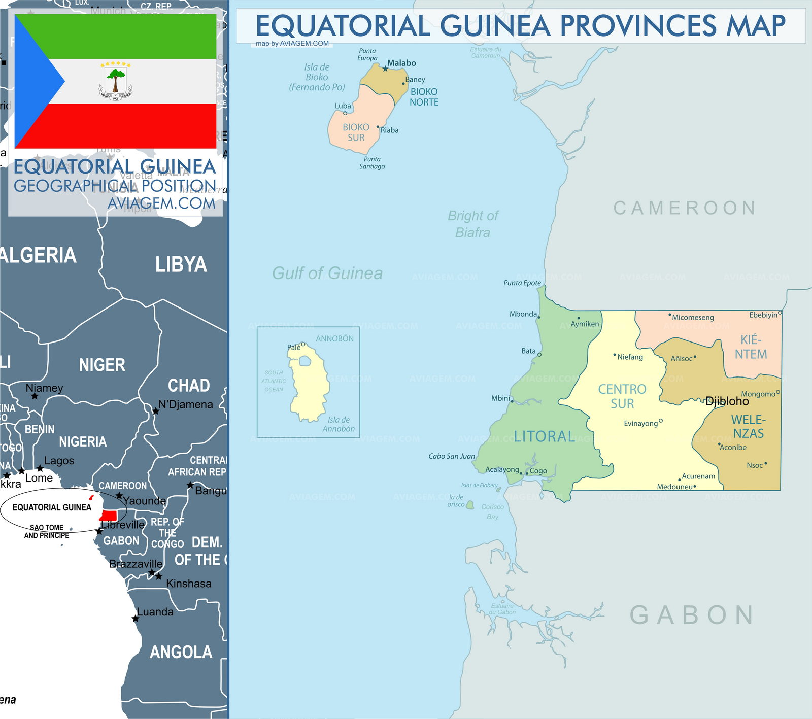 Equatorial Guinea map