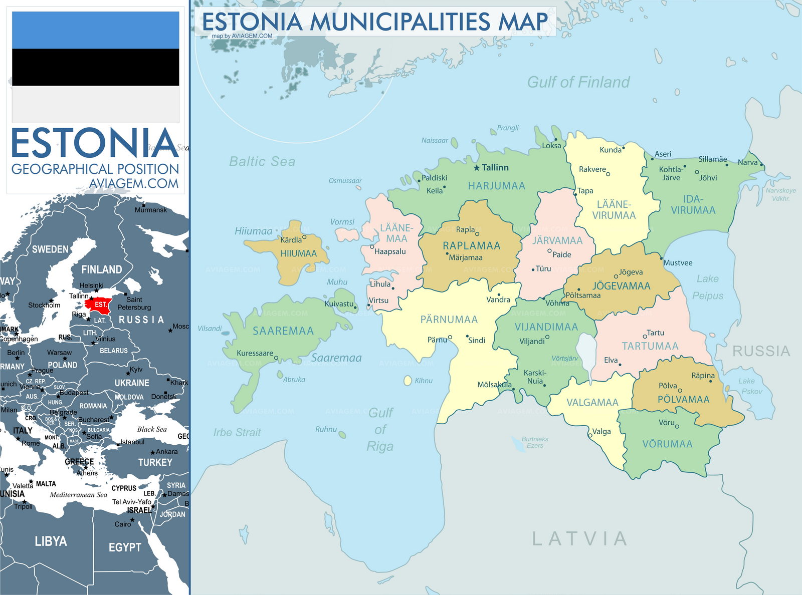 Estonia map