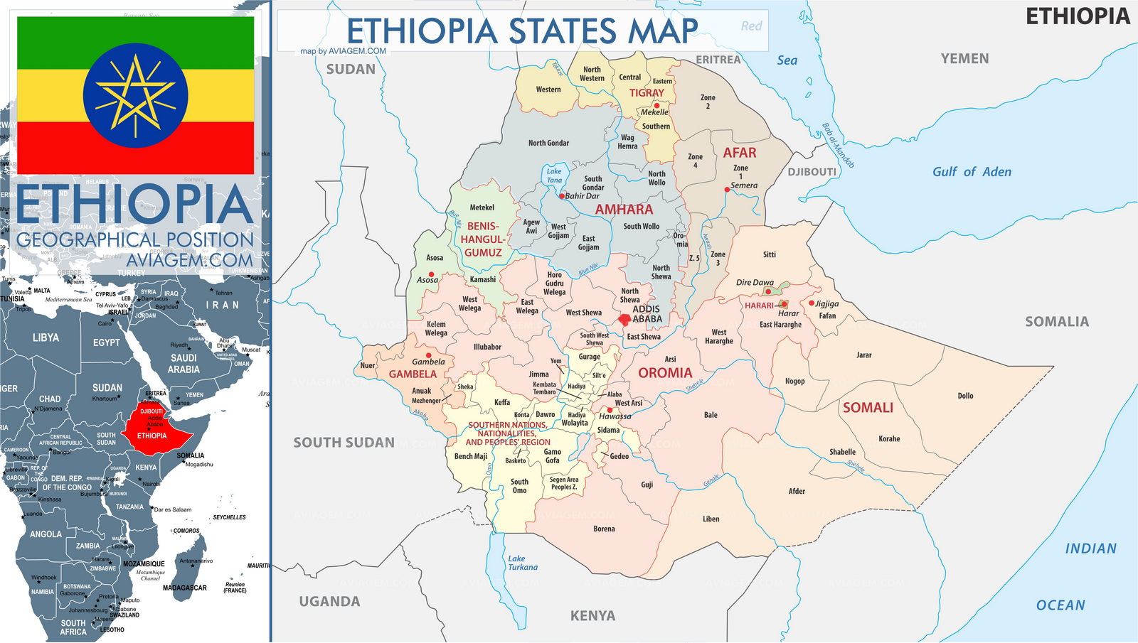 Ethiopia map