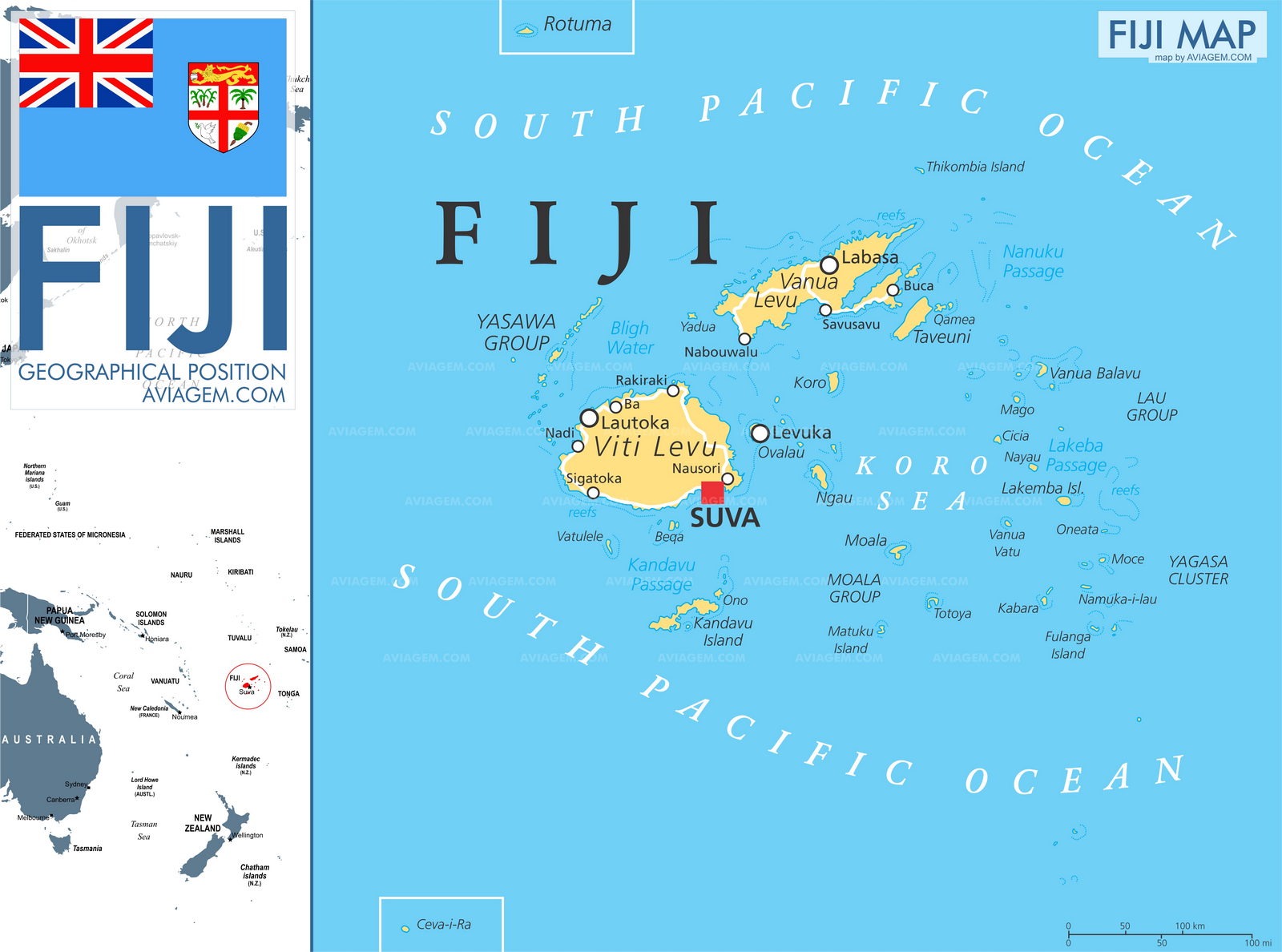 Fiji map