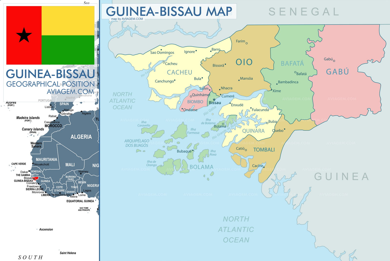 Guinea-Bissau map