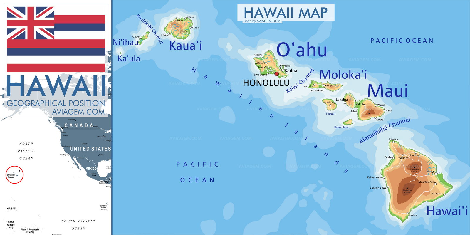 Hawaii map