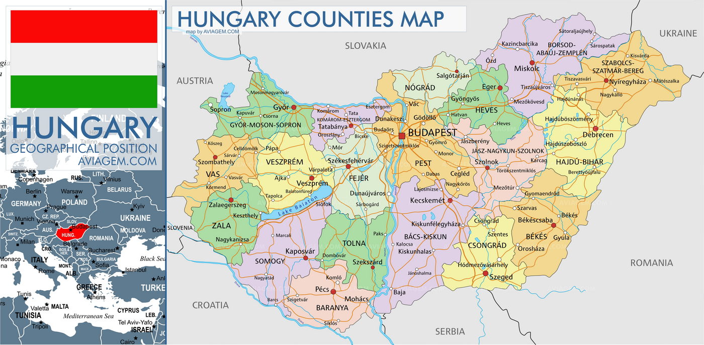 Hungary map