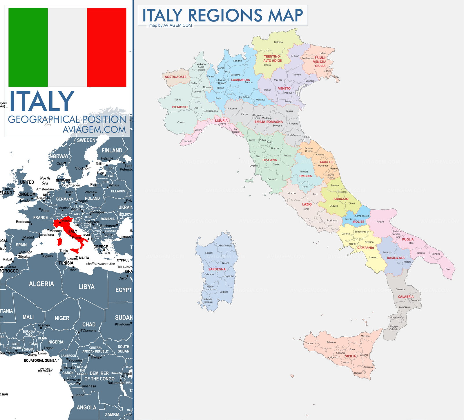 Italy map