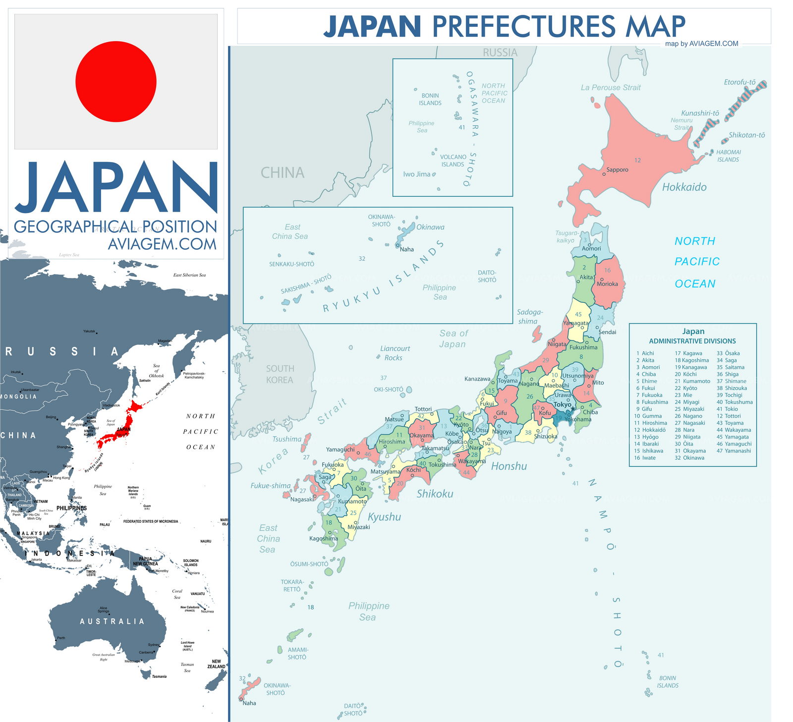 Japan map