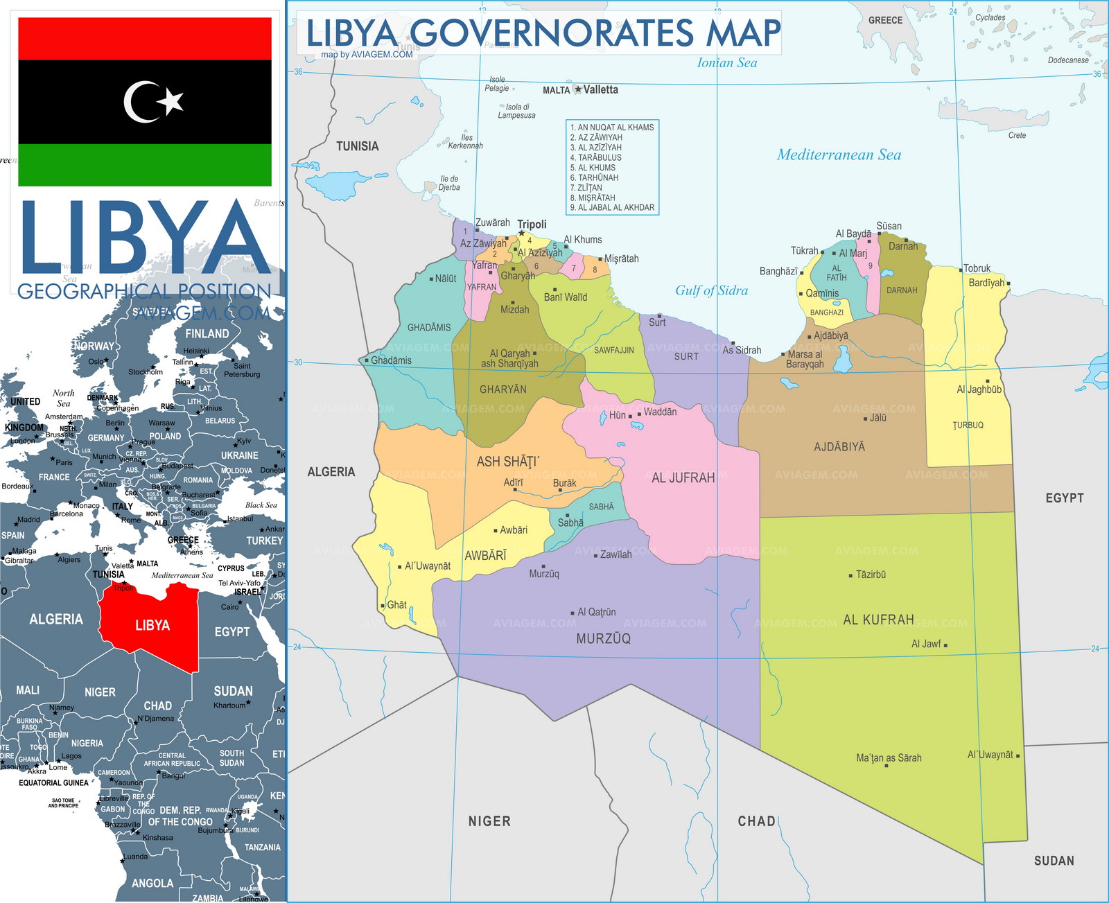 Libya map