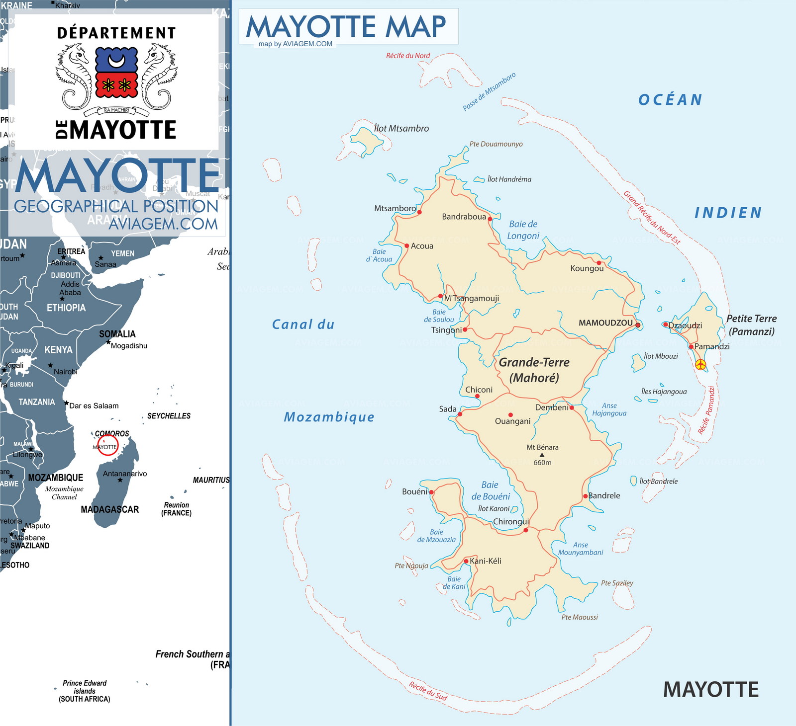 Mayotte map