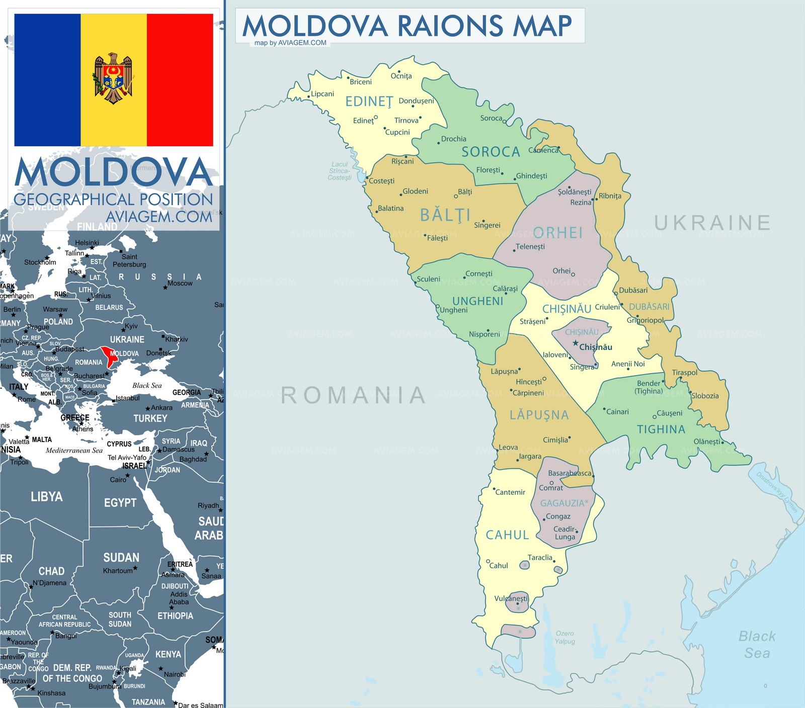 Moldova map