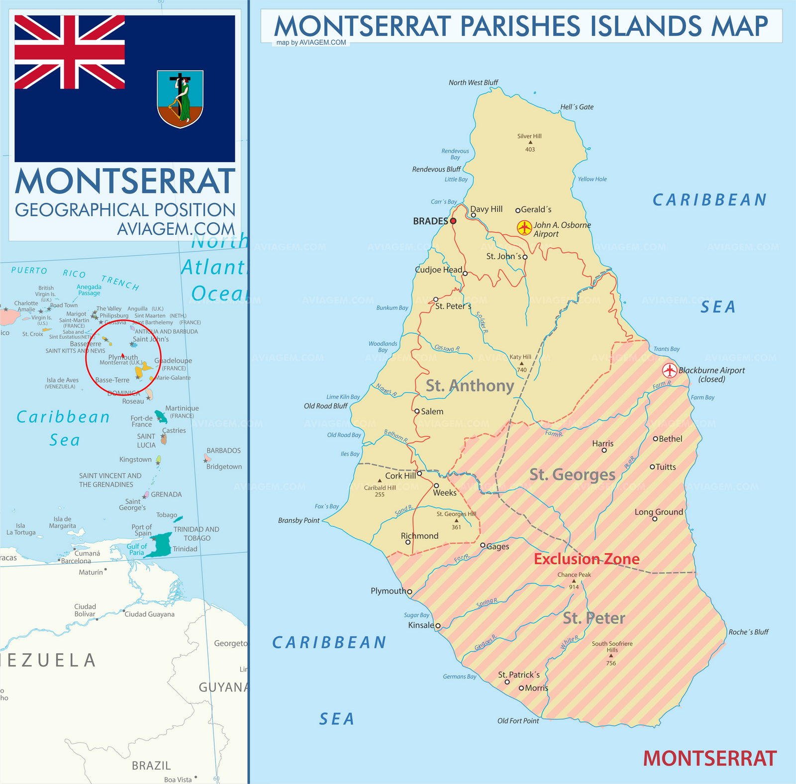 Montserrat map