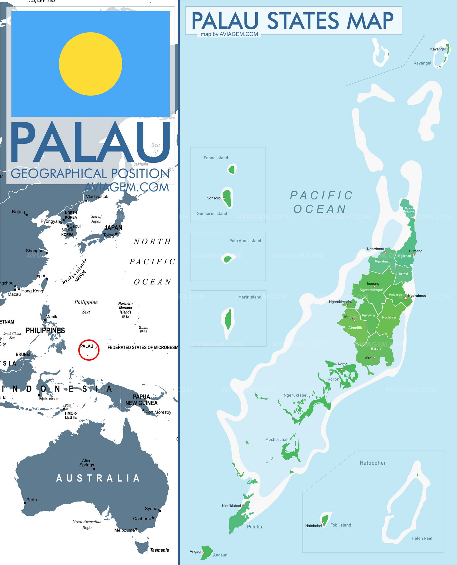 Palau map