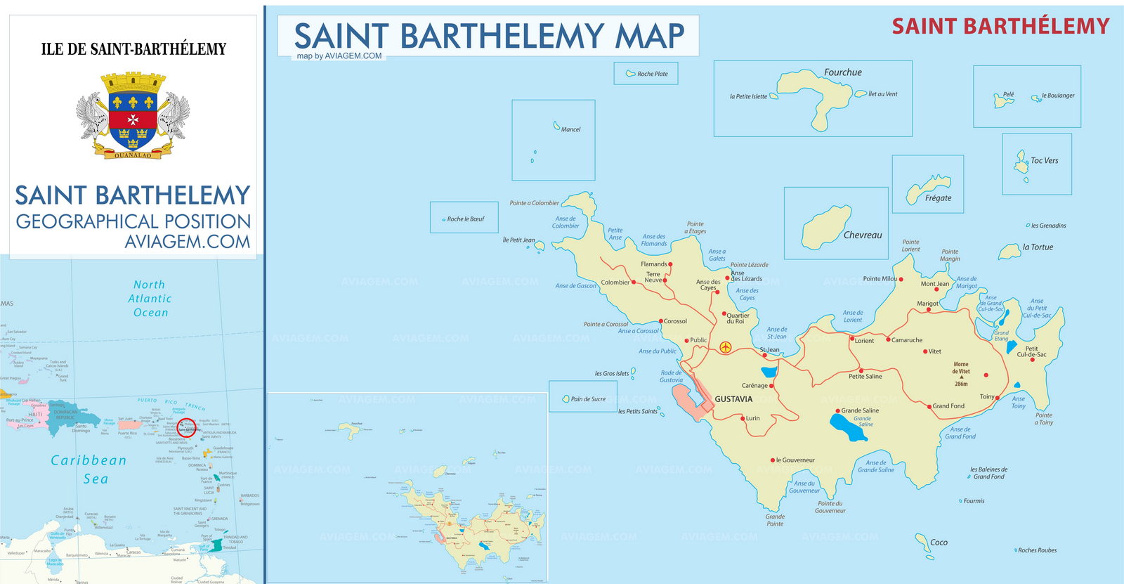 Saint Barthelemy map