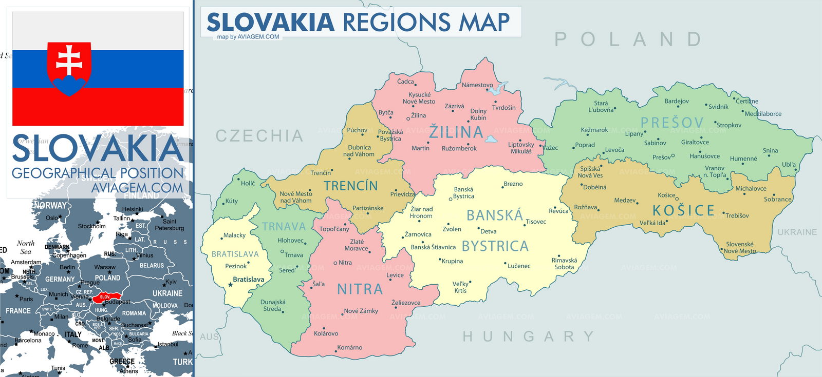 Slovakia map