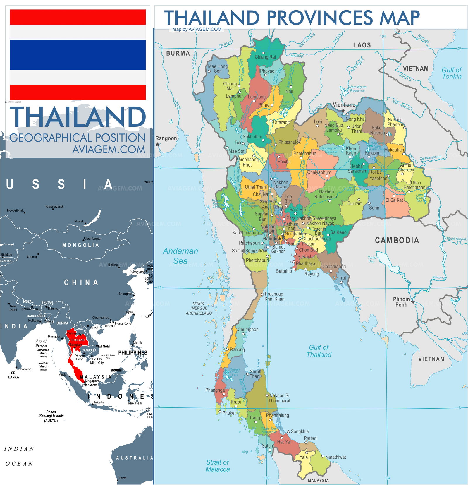 Thailand map